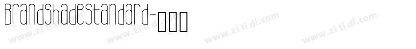 BrandShadeStandard字体转换