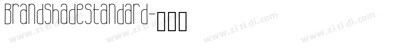 BrandShadeStandard字体转换