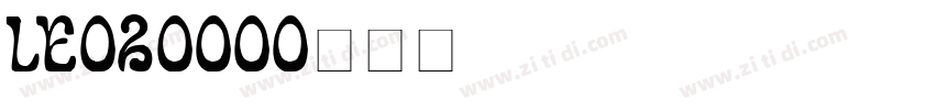 LE020000字体转换