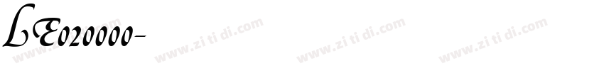 LE020000字体转换