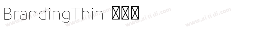 BrandingThin字体转换