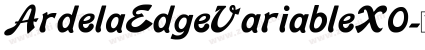 ArdelaEdgeVariableX0字体转换