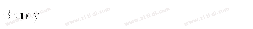 Brandy字体转换