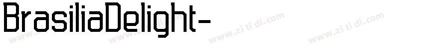 BrasiliaDelight字体转换