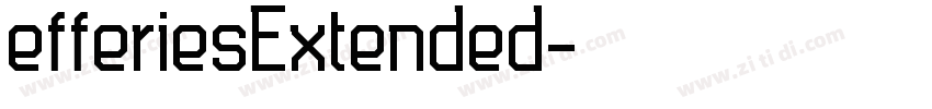 efferiesExtended字体转换
