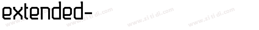 extended字体转换