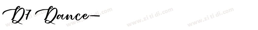 D7—Dance字体转换
