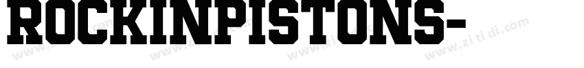rockinPistons字体转换