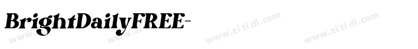 BrightDailyFREE字体转换