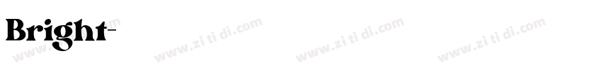 Bright字体转换