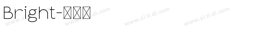 Bright字体转换
