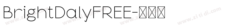 BrightDalyFREE字体转换