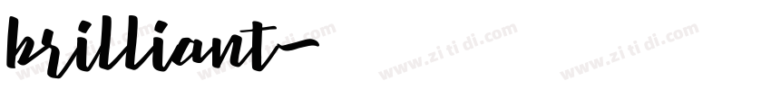 brilliant字体转换