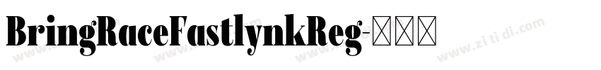 BringRaceFastlynkReg字体转换