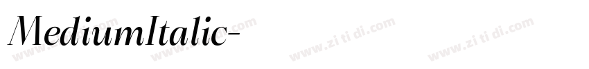 MediumItalic字体转换 MediumItalic字体转换