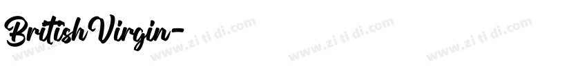 BritishVirgin字体转换