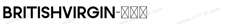 BritishVirgin字体转换