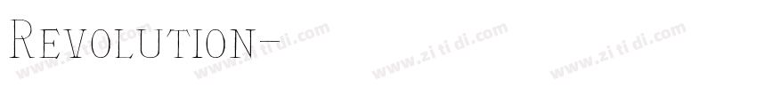 Revolution字体转换