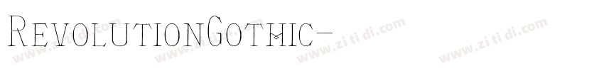 RevolutionGothic字体转换 RevolutionGothic字体转换