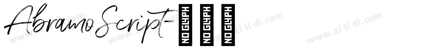AbramoScript字体转换