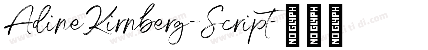 AdineKirnberg-Script字体转换 AdineKirnberg-Script字体转换