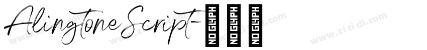 AlingtoneScript字体转换