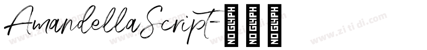 AmandellaScript字体转换