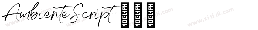 AmbienteScript字体转换