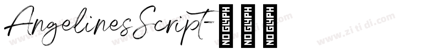 AngelinesScript字体转换