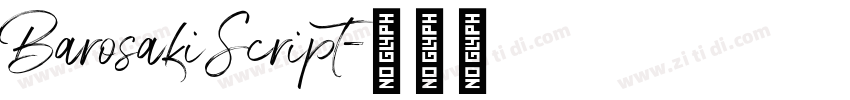 BarosakiScript字体转换