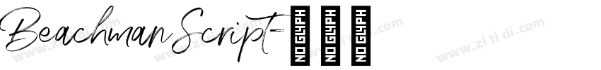 BeachmanScript字体转换