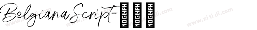 BelgianaScript字体转换 BelgianaScript字体转换