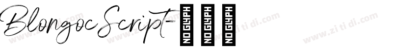 BlongocScript字体转换