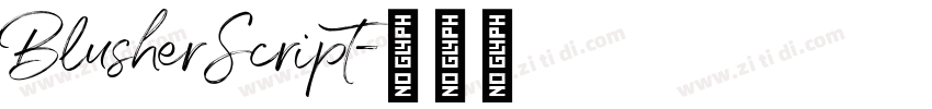 BlusherScript字体转换
