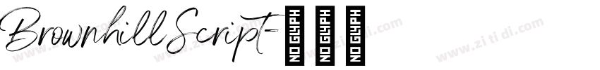 BrownhillScript字体转换