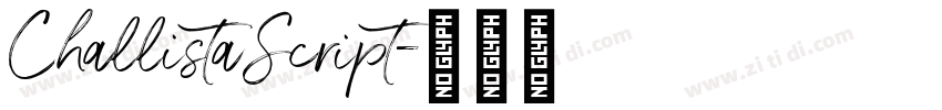 ChallistaScript字体转换