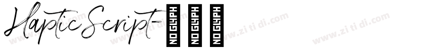 HapticScript字体转换