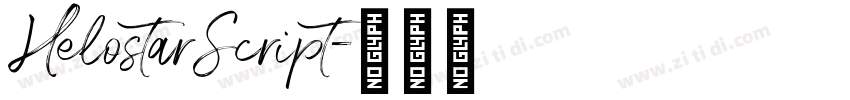 HelostarScript字体转换