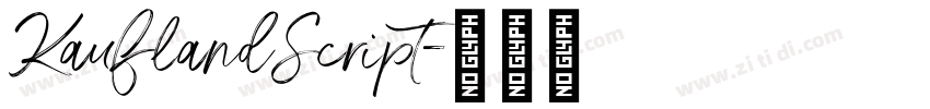 KauflandScript字体转换