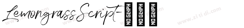 LemongrassScript字体转换 LemongrassScript字体转换