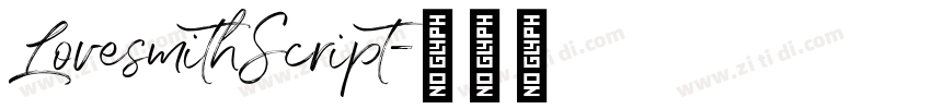 LovesmithScript字体转换