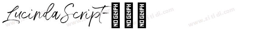 LucindaScript字体转换