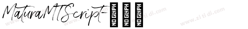 MaturaMTScript字体转换