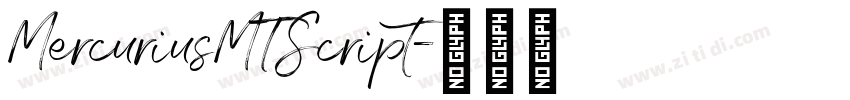 MercuriusMTScript字体转换