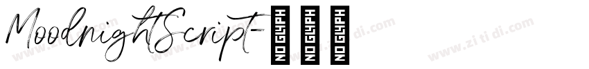 MoodnightScript字体转换