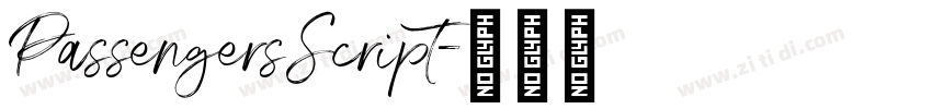 PassengersScript字体转换