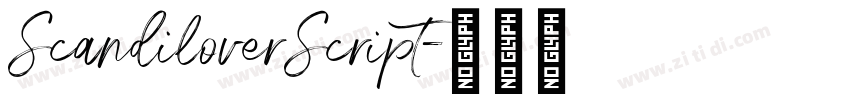 ScandiloverScript字体转换