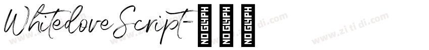 WhitedoveScript字体转换