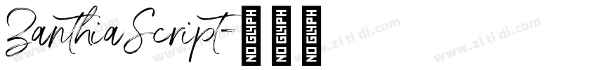 ZanthiaScript字体转换