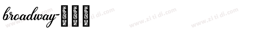 broadway字体转换